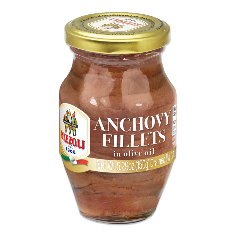 Rizzoli Anchovies fillets in Olive Oil jar 5.29 oz Italian Products