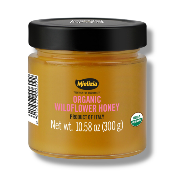 MIELIZIA - Italian Organic Raw Wildflower Honey - 10.58 oz