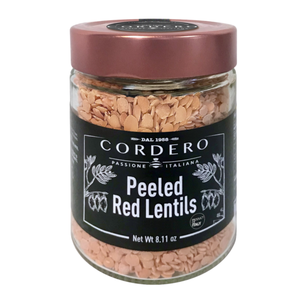 CORDERO - Decorticated Red Lentils in jar - 8.11 oz