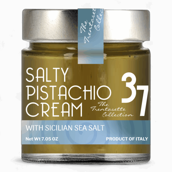 TRENTASETTE - Salty Pistachio Cream Spread - with Sicilian Sea Salt - 7.05 oz