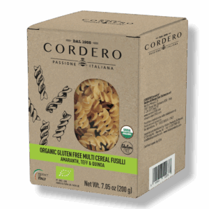 CORDERO - Organic Gluten Free Multi-Cereal Fusilli Pasta - Amaranth, teff & Quinoa - 7.05 oz